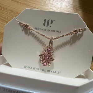 BP Rose Gold Necklace with Pink Pendant